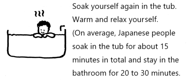 how to take a Japanese bath step 5